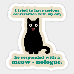 Meow - nologue Sticker
